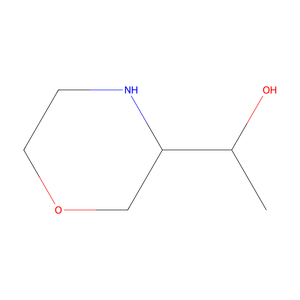 1-(Morpholin-3-yl)ethan-1-ol molecular structure, CAS 2103954-12-5