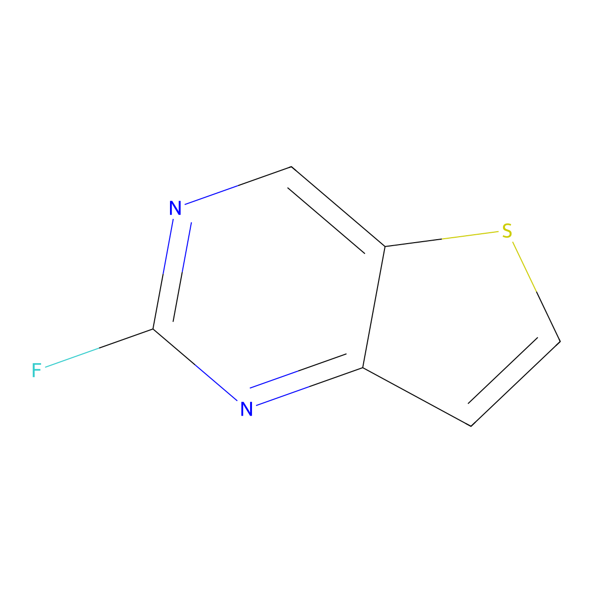 2-Fluorothieno[3,2-d]pyrimidine molecular structure, CAS 2103960-64-9