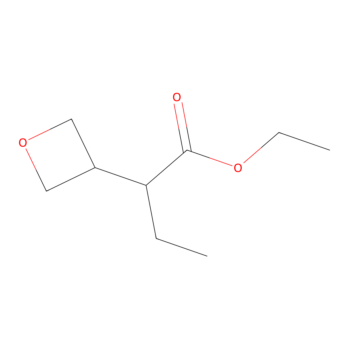 Ethyl 2-(oxetan-3-yl)butanoate molecular structure, CAS 2103964-96-9