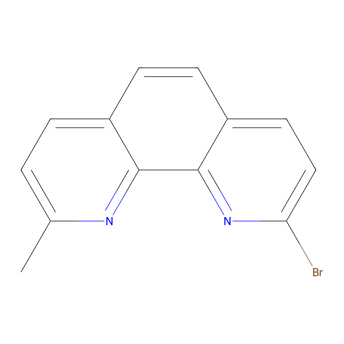 2-Bromo-9-methyl-1,10-phenanthroline molecular structure, CAS 2103982-25-6
