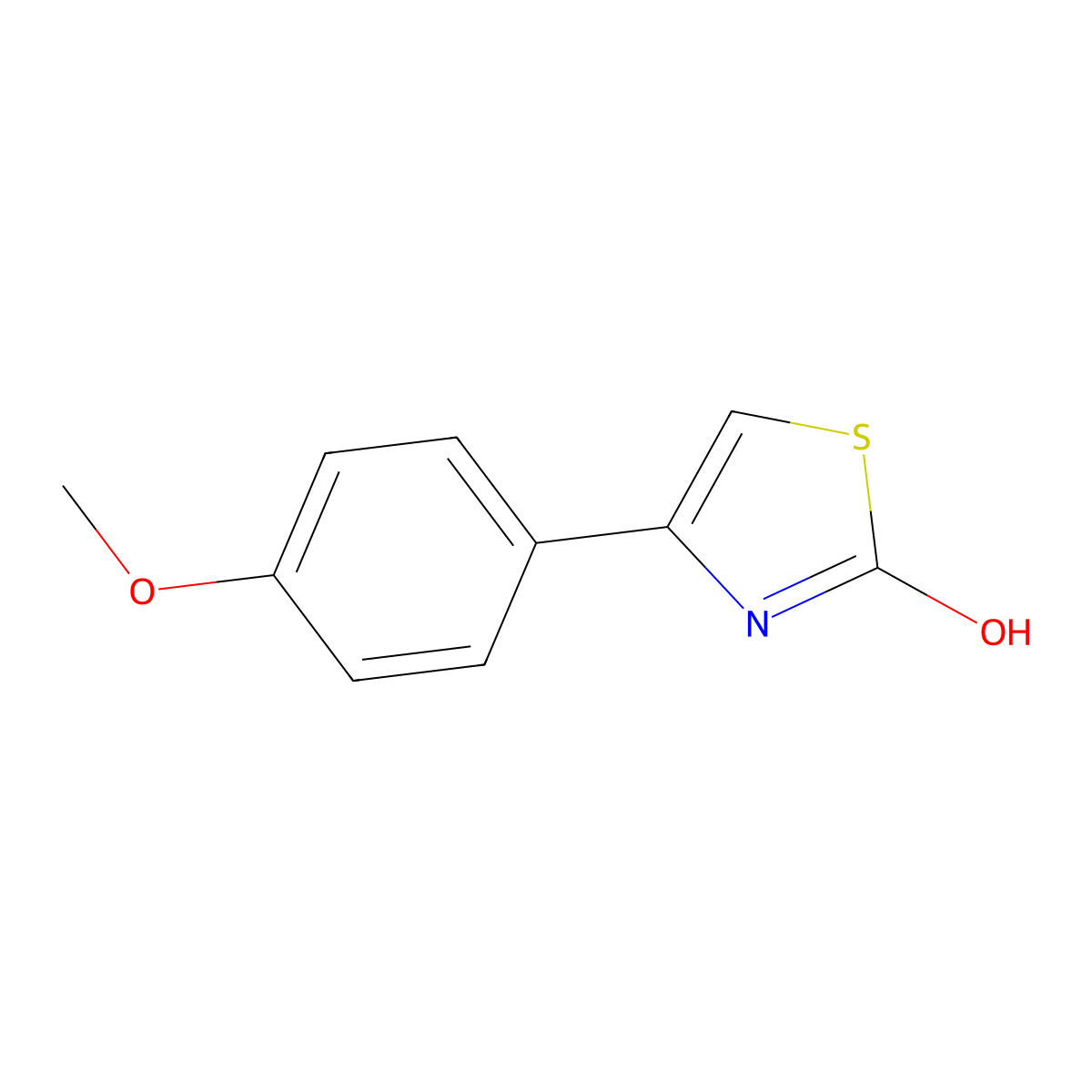 4-(4-Methoxyphenyl)-1,3-thiazol-2-OL molecular structure, CAS 2104-03-2