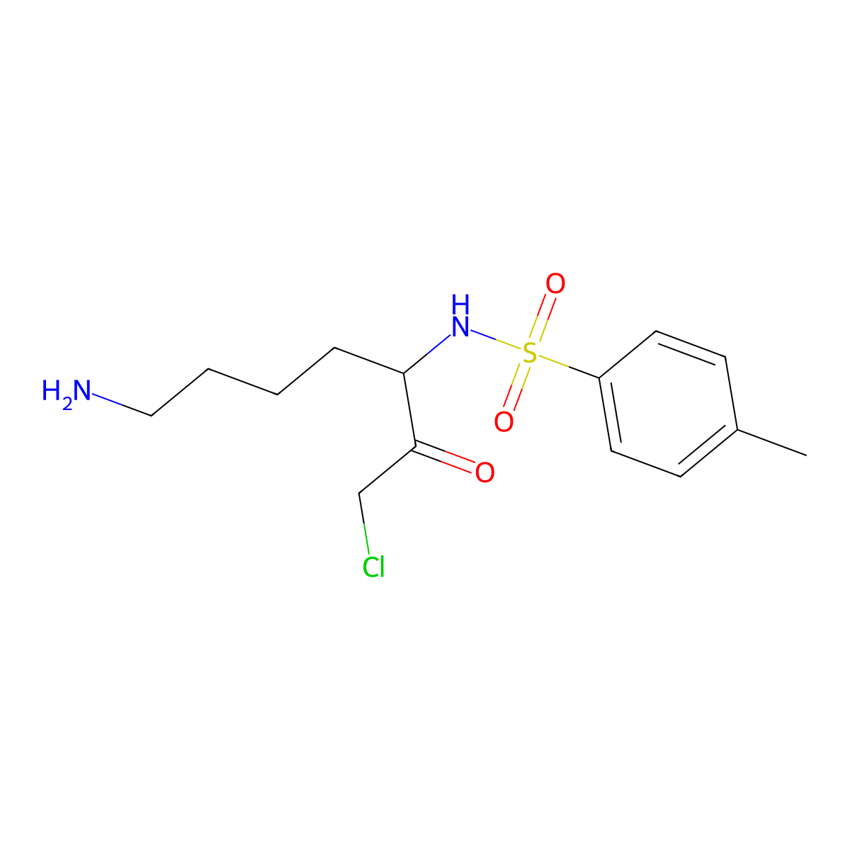 Tosyllysine Chloromethyl Ketone molecular structure, CAS 2104-86-1
