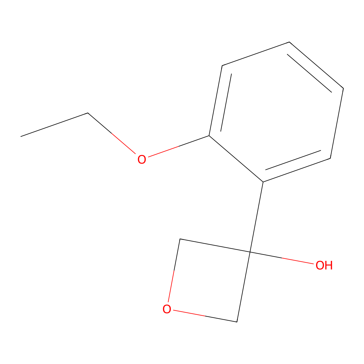 3-(2-Ethoxyphenyl)-3-oxetanol molecular structure, CAS 2104004-83-1