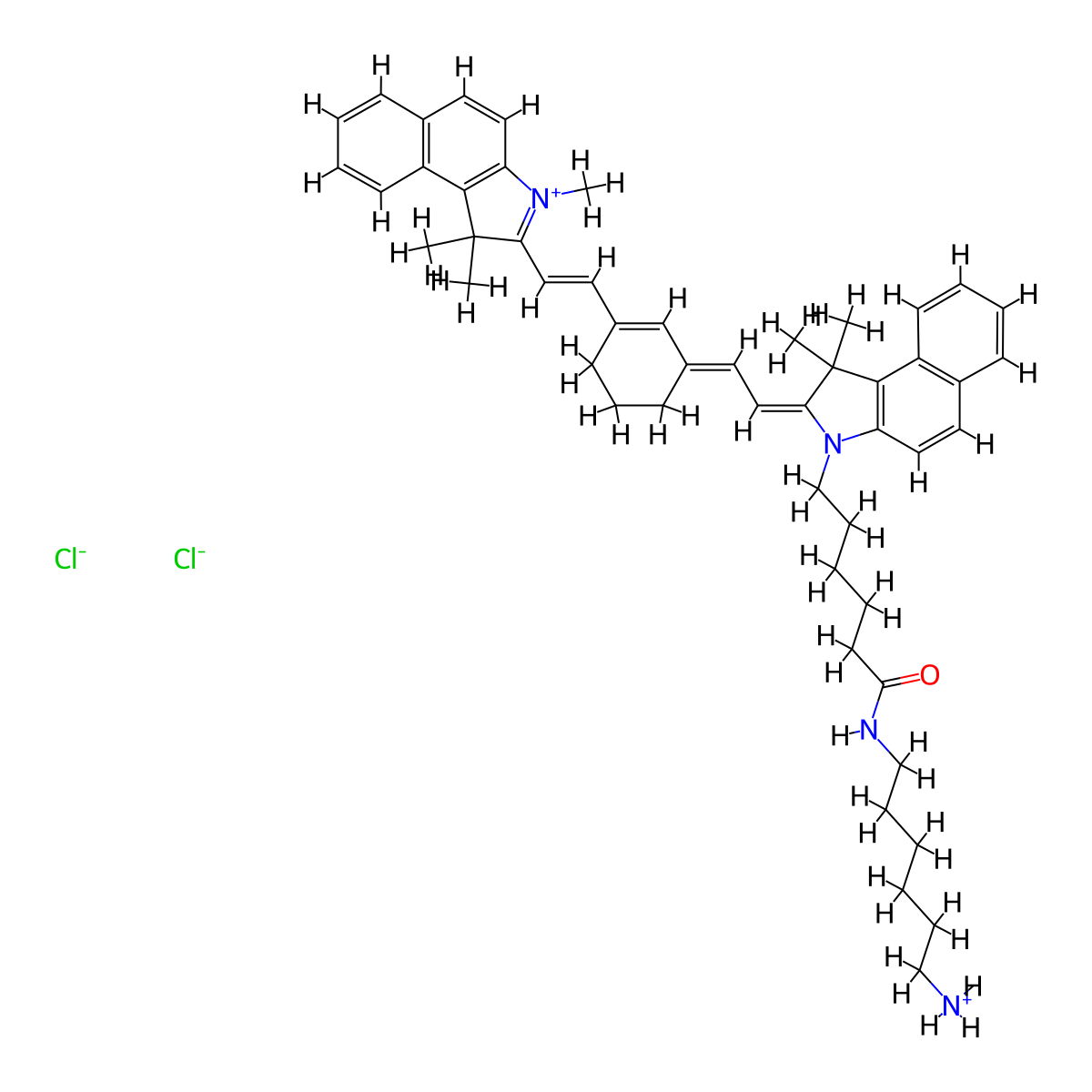 Cy7.5 amine molecular structure, CAS 2104005-15-2