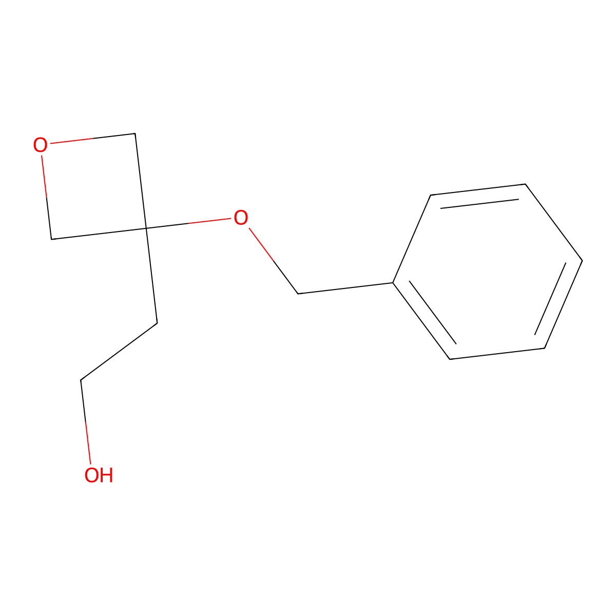 2-[3-(Benzyloxy)oxetan-3-yl]ethan-1-ol molecular structure, CAS 2104019-79-4