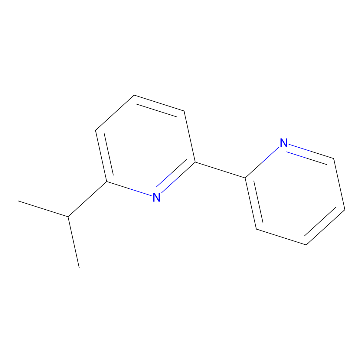 2,2'-Bipyridine, 6-(1-methylethyl)- molecular structure, CAS 210406-57-8