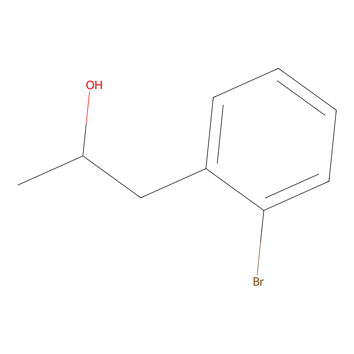 1-(2-Bromophenyl)propan-2-ol molecular structure, CAS 210408-48-3