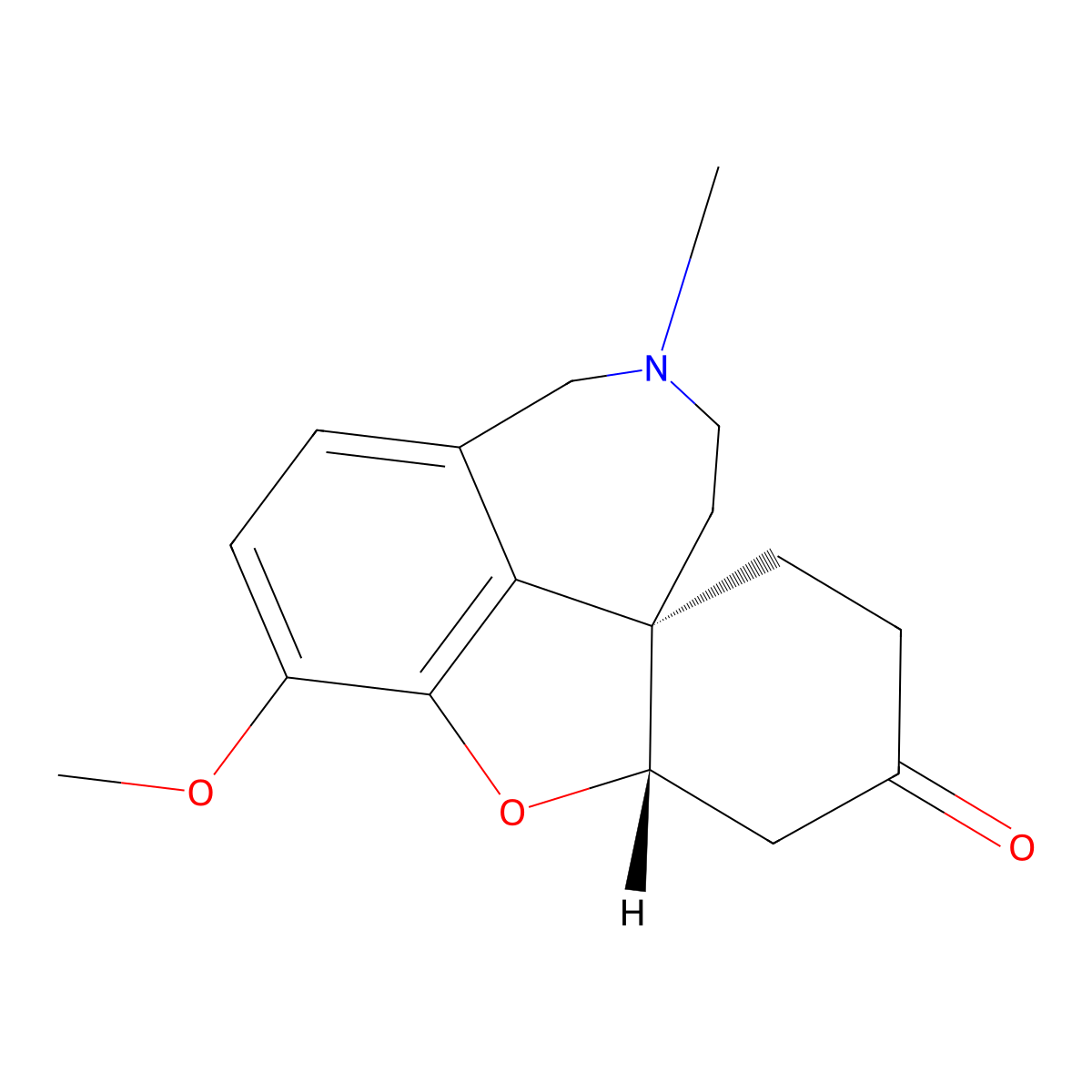 Dihydronarwedine molecular structure, CAS 21041-10-1