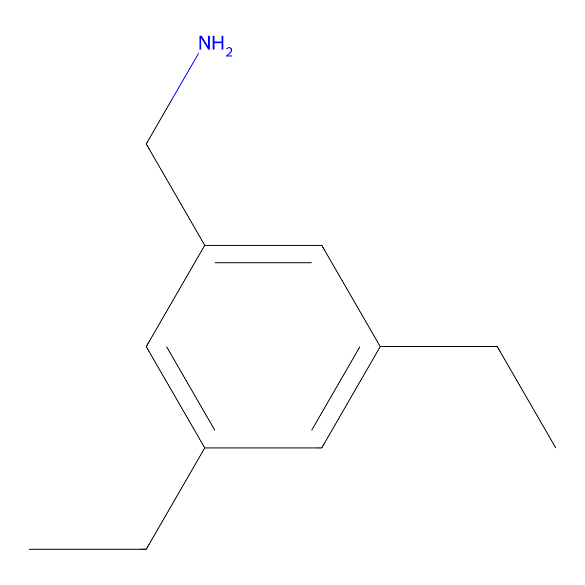 (3,5-Diethylphenyl)methanamine molecular structure, CAS 210414-98-5