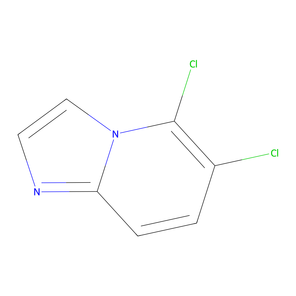 5,6-Dichloro-imidazo[1,2-a]pyridine molecular structure, CAS 2104152-54-5