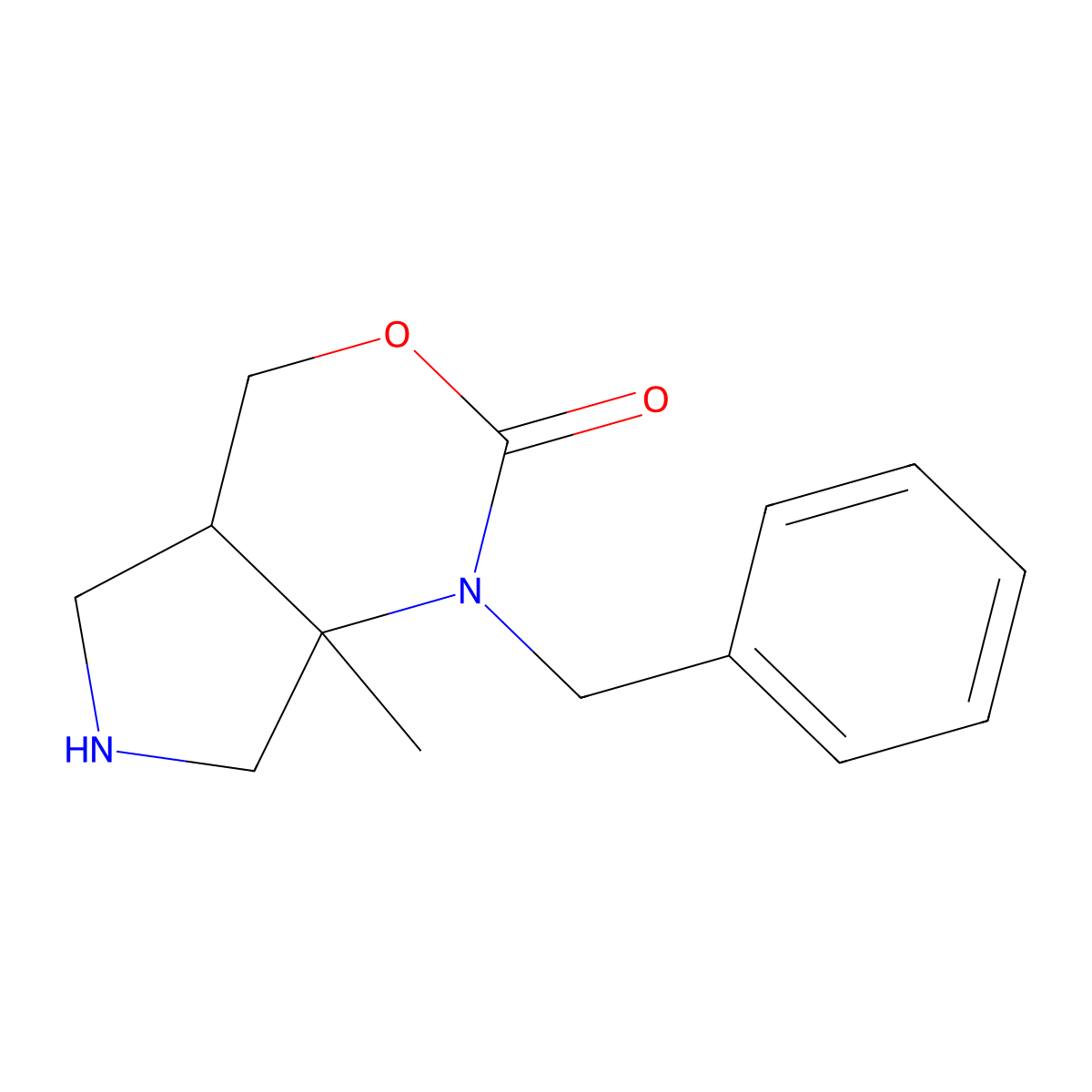 1-Benzyl-7a-methylhexahydropyrrolo[3,4-d][1,3]oxazin-2(1H)-one molecular structure, CAS 2104152-62-5