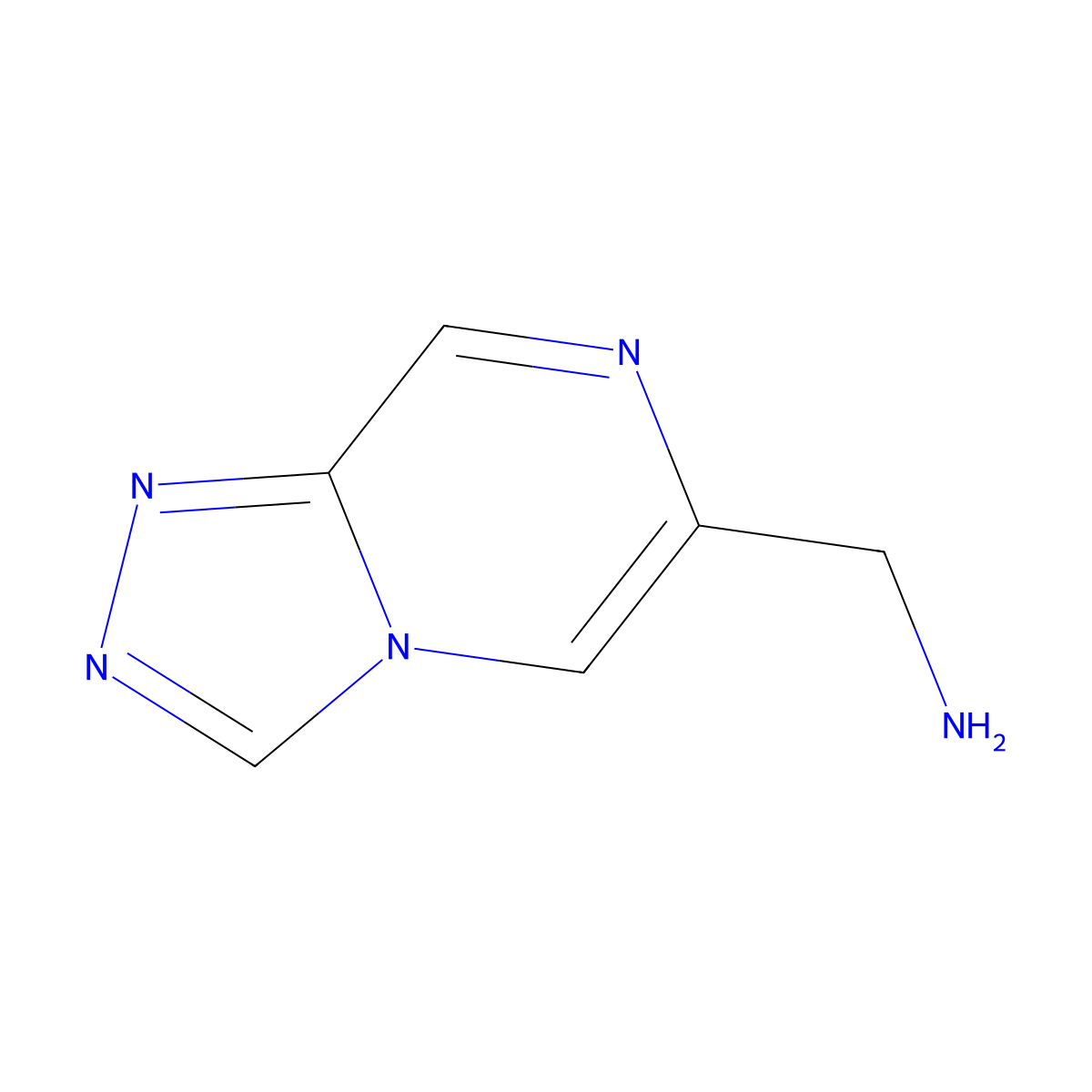 1-{[1,2,4]Triazolo[4,3-a]pyrazin-6-yl}methanamine molecular structure, CAS 2104168-91-2