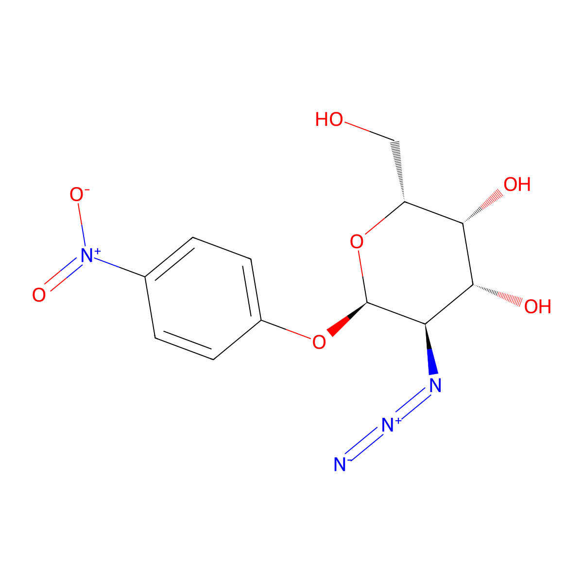 p-Nitrophenyl 2-Azido-2-deoxy-alpha-D-galactopyranoside molecular structure, CAS 210418-04-5