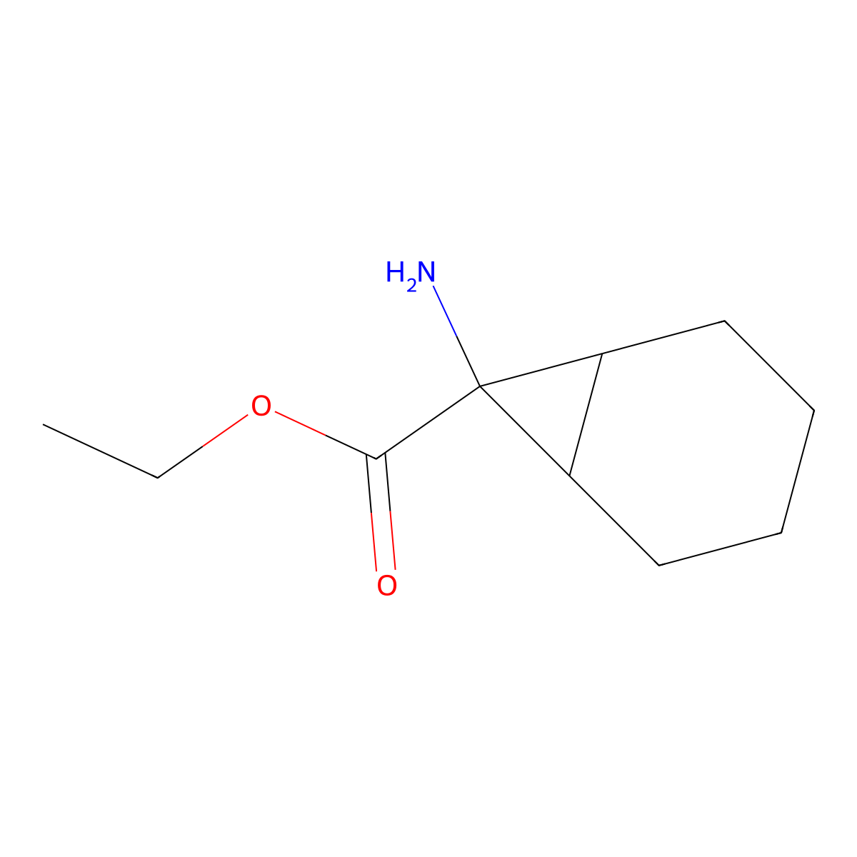 Ethyl 7-aminobicyclo[4.1.0]heptane-7-carboxylate molecular structure, CAS 2104207-61-4