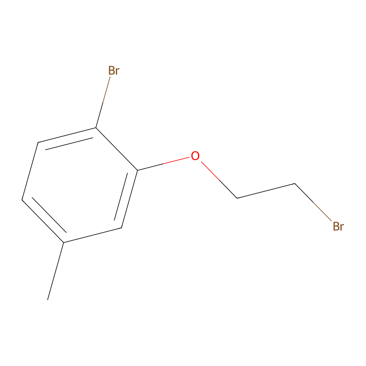 1-Bromo-2-(2-bromoethoxy)-4-methylbenzene molecular structure, CAS 2104212-81-7