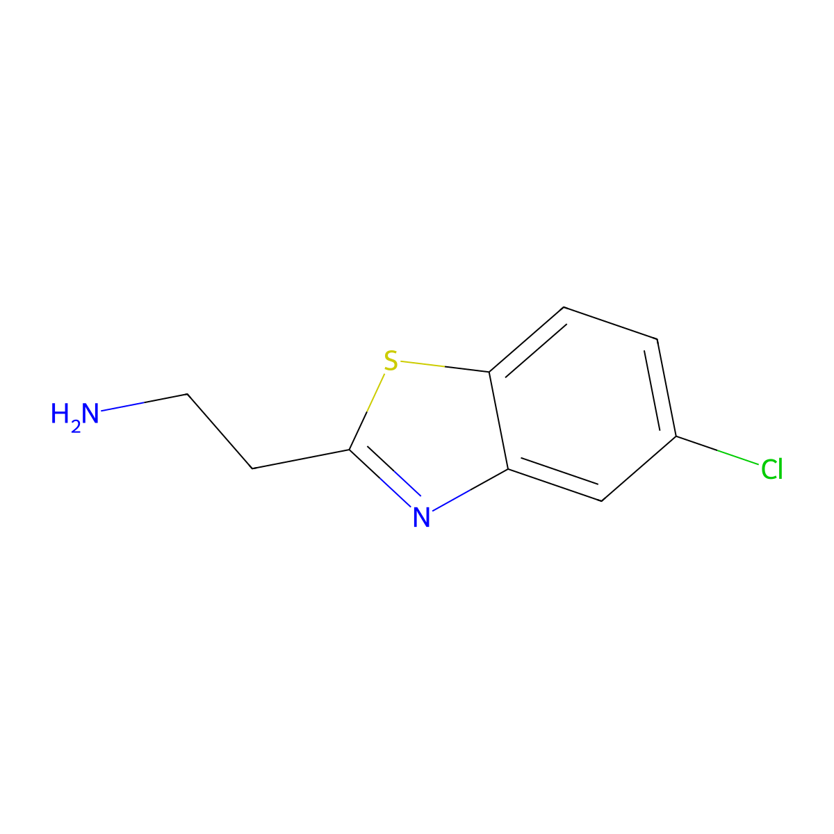 2-(5-Chloro-1,3-benzothiazol-2-yl)ethanamine molecular structure, CAS 210428-37-8