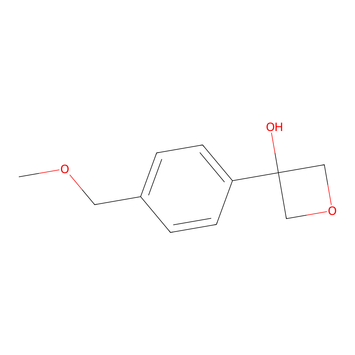 3-[4-(Methoxymethyl)phenyl]-3-oxetanol molecular structure, CAS 2104491-53-2