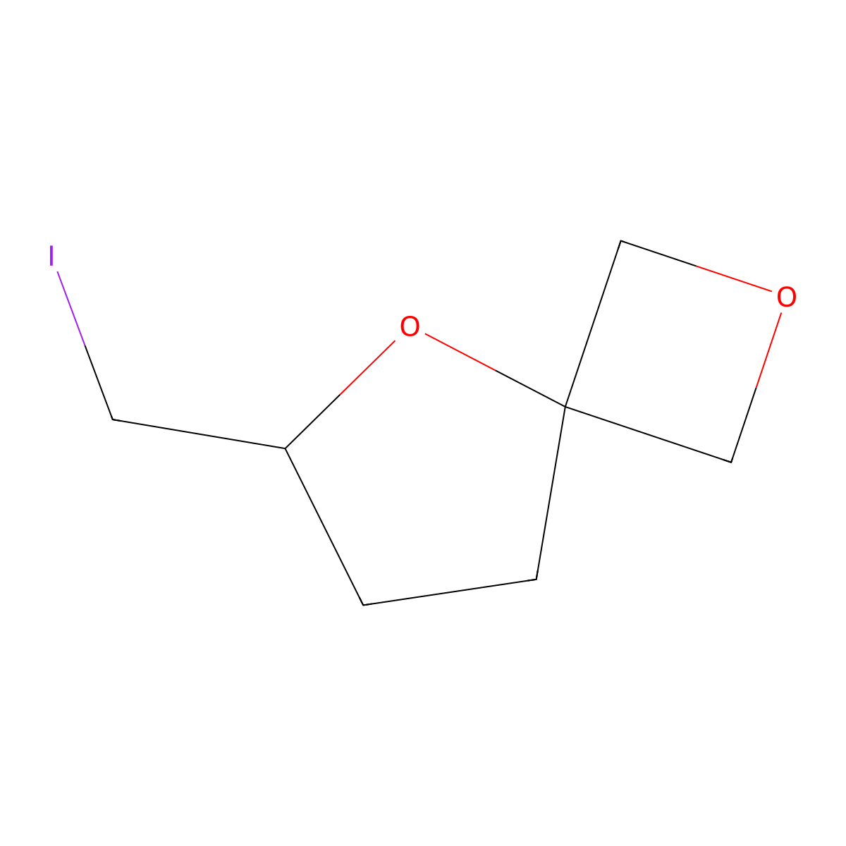 6-(Iodomethyl)-2,5-dioxaspiro[3.4]octane molecular structure, CAS 2104511-57-9