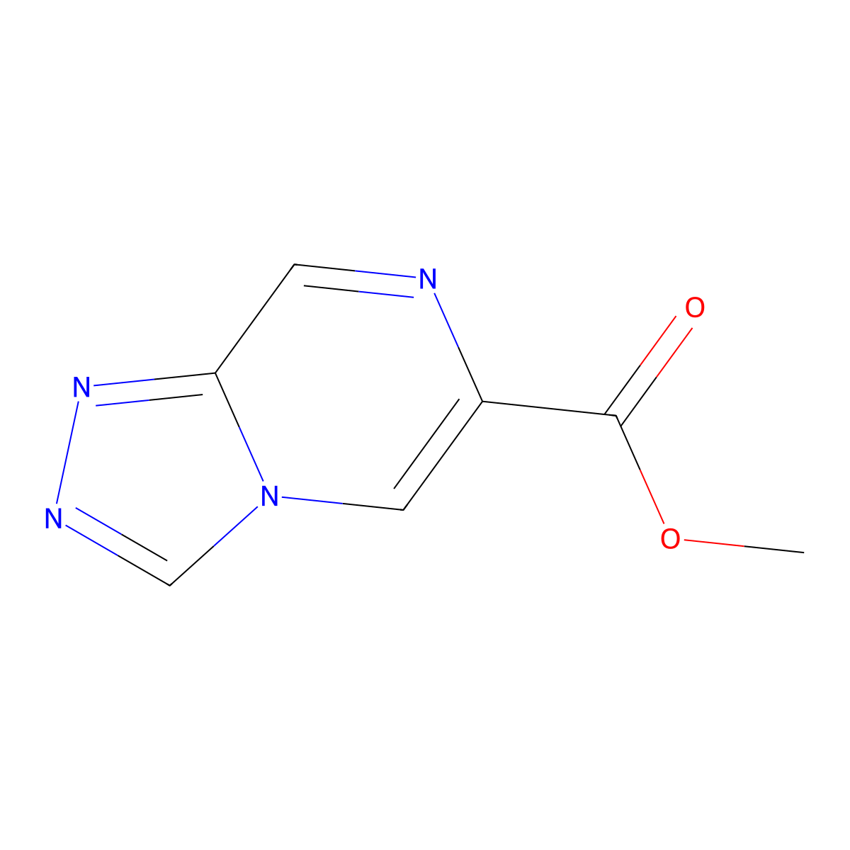 Methyl [1,2,4]triazolo[4,3-a]pyrazine-6-carboxylate molecular structure, CAS 2104523-61-5