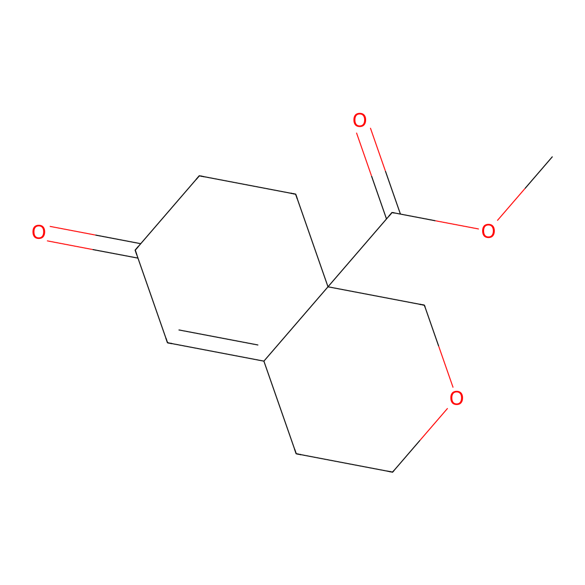 methyl 6-oxo-3,4,6,7,8,8a-hexahydro-1H-2-benzopyran-8a-carboxylate molecular structure, CAS 2104760-65-6