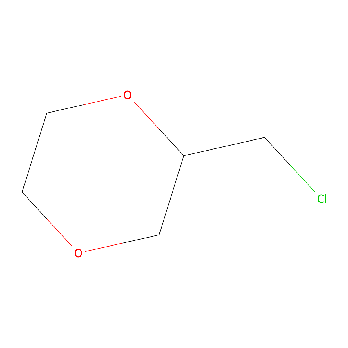 2-(Chloromethyl)-1,4-dioxane molecular structure, CAS 21048-16-8