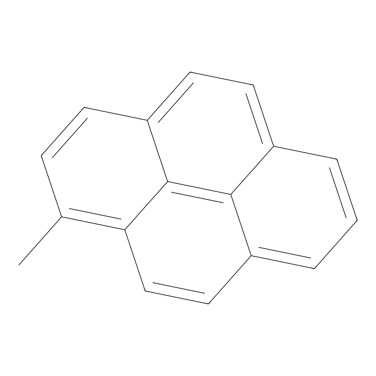 1-Methylpyrene molecular structure, CAS 210487-07-3