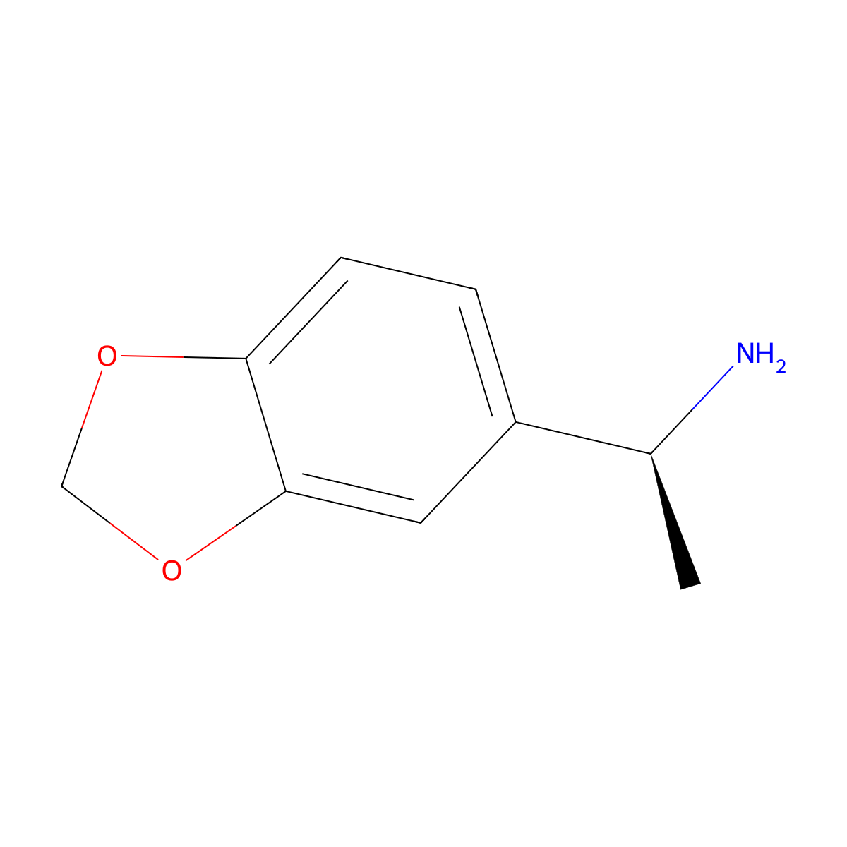 (S)-1-(Benzo[d][1,3]dioxol-5-yl)ethanamine molecular structure, CAS 210488-52-1