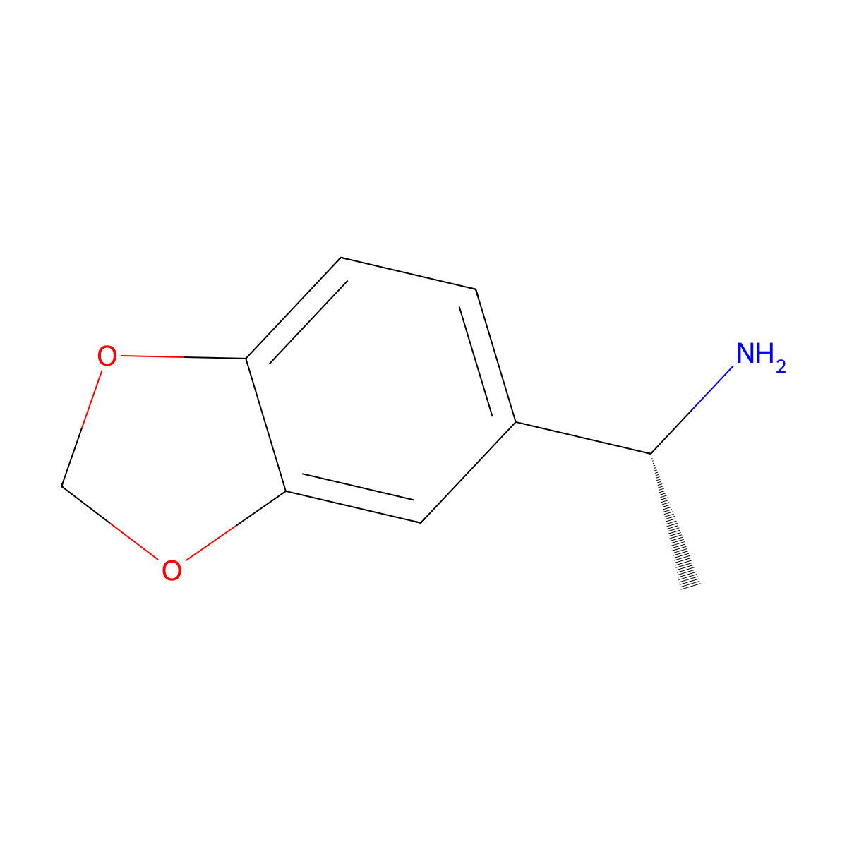 (R)-1-(benzo[d][1,3]dioxol-5-yl)ethanamine molecular structure, CAS 210488-54-3