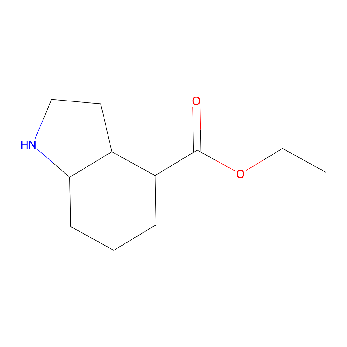 ethyl octahydro-1H-indole-4-carboxylate molecular structure, CAS 2104966-02-9