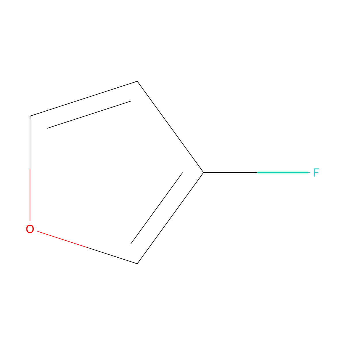 3-Fluorofuran molecular structure, CAS 2105-71-7