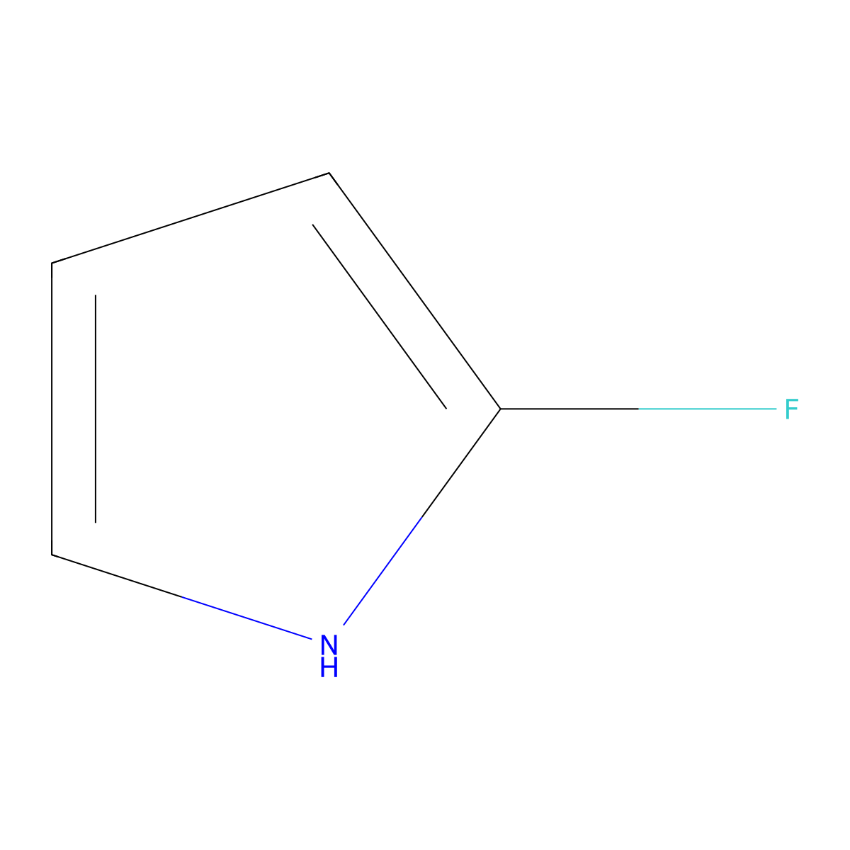 1H-Pyrrole, 2-fluoro- molecular structure, CAS 2105-73-9