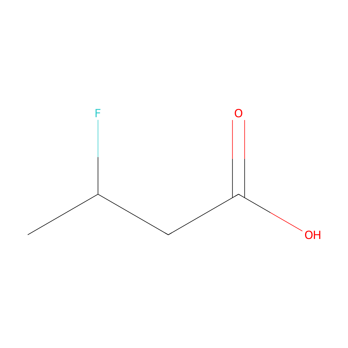 3-Fluorobutanoic acid molecular structure, CAS 2105-80-8