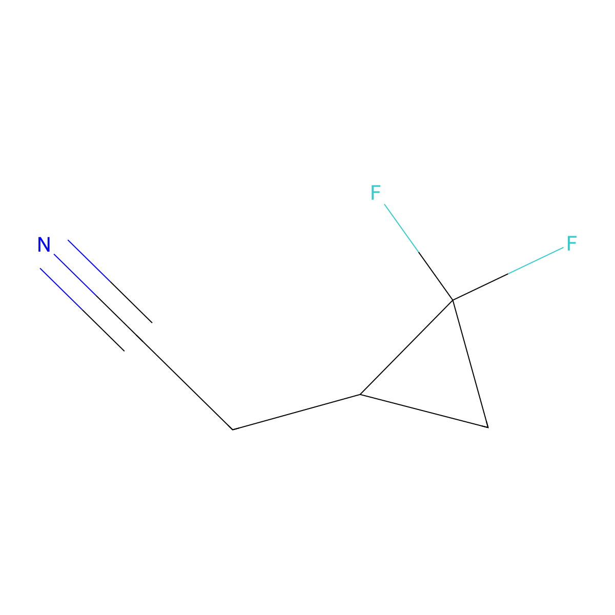 2-(2,2-Difluorocyclopropyl)acetonitrile molecular structure, CAS 2105122-14-1