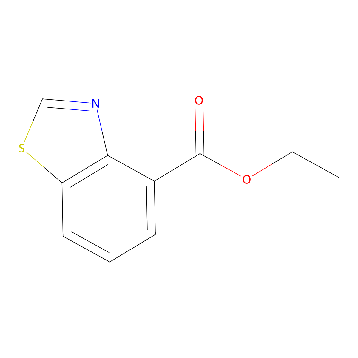 Ethyl benzo[d]thiazole-4-carboxylate molecular structure, CAS 2105183-05-7