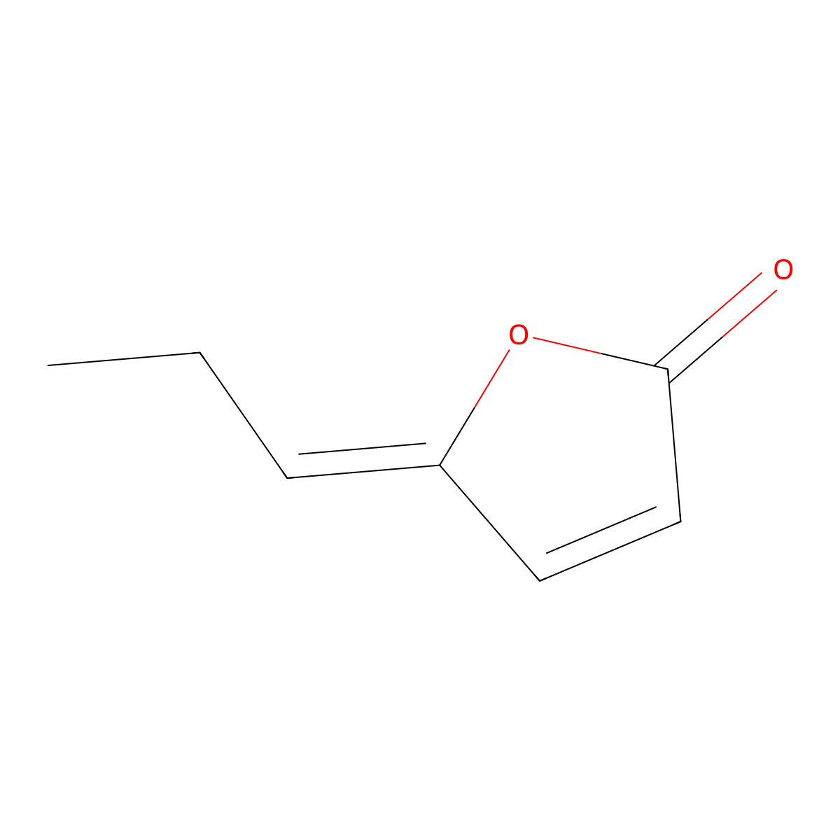 5-Propylidenefuran-2(5H)-one molecular structure, CAS 21053-66-7