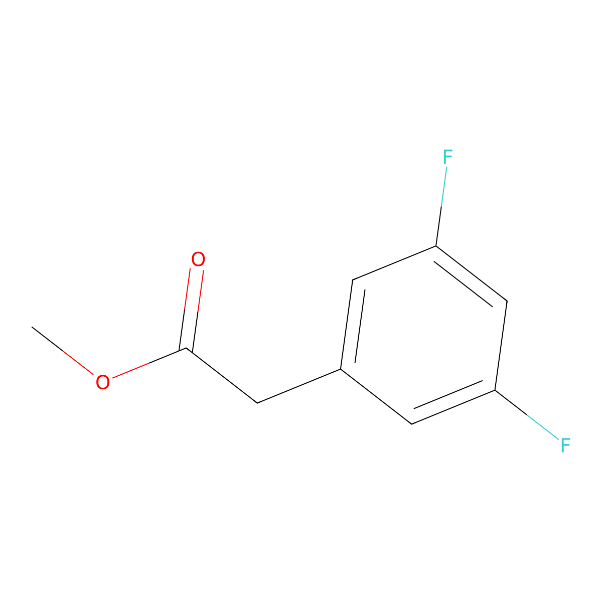 Methyl 2-(3,5-difluorophenyl)acetate molecular structure, CAS 210530-70-4