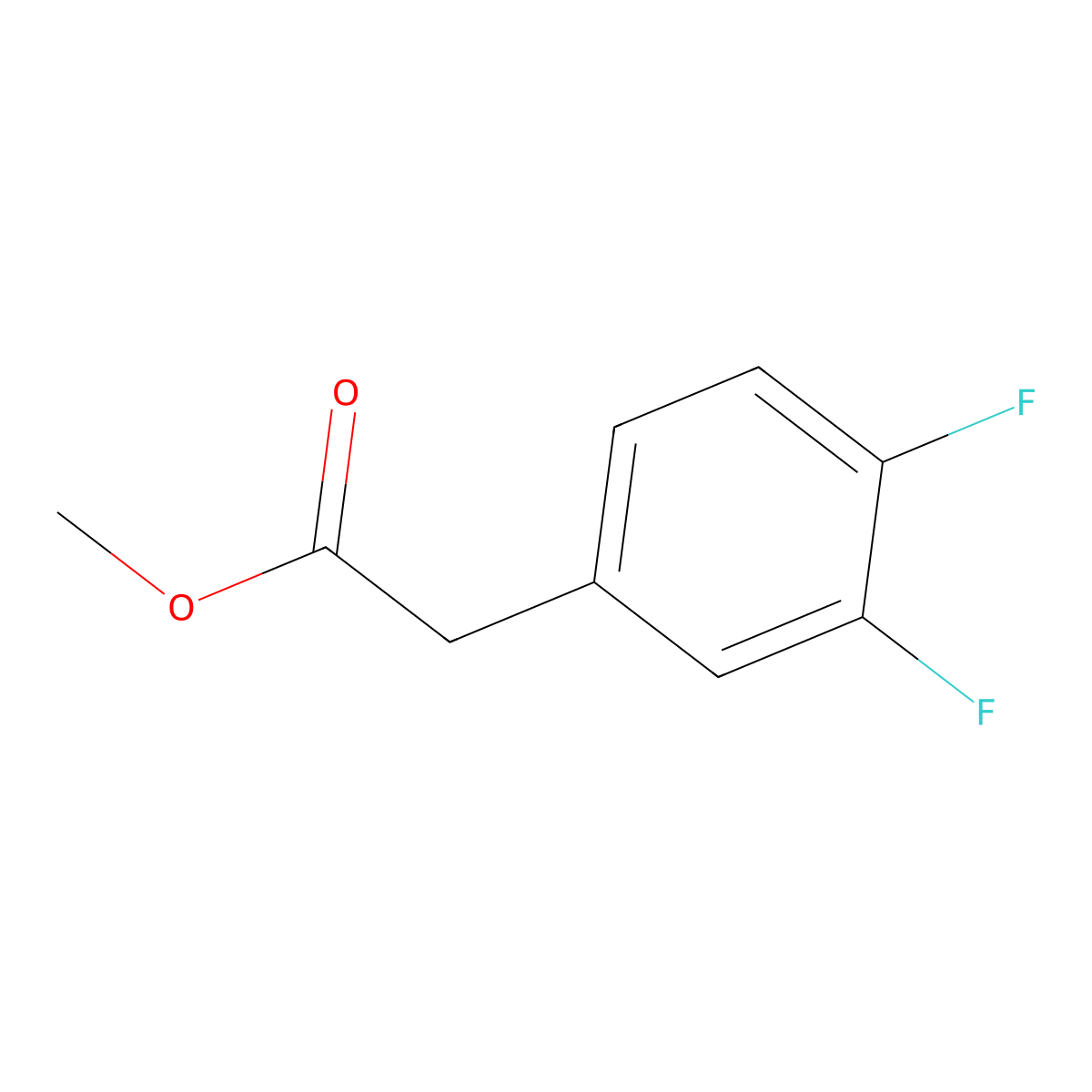 Methyl 2-(3,4-difluorophenyl)acetate molecular structure, CAS 210530-71-5