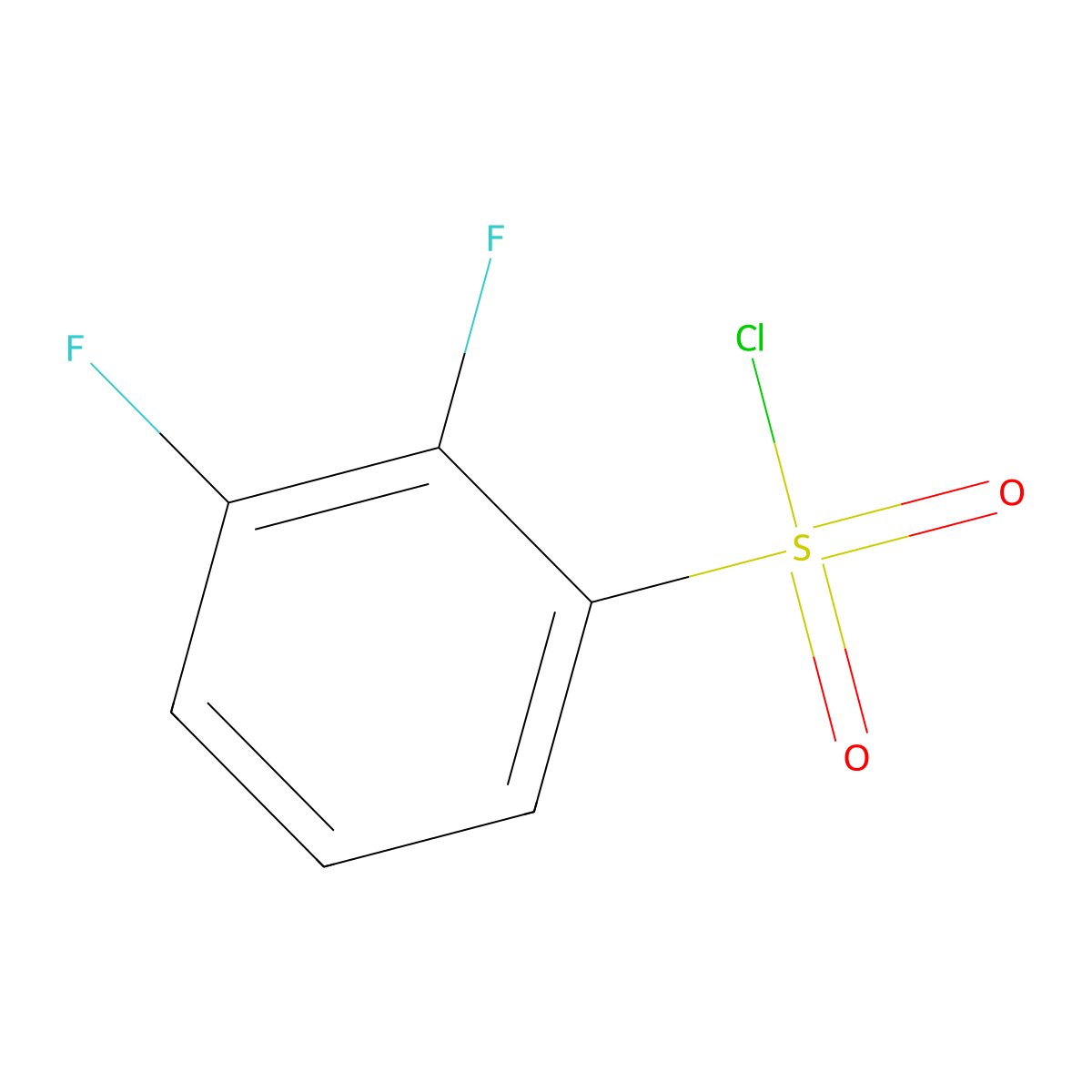 2,3-Difluorobenzene-1-sulfonyl chloride molecular structure, CAS 210532-24-4