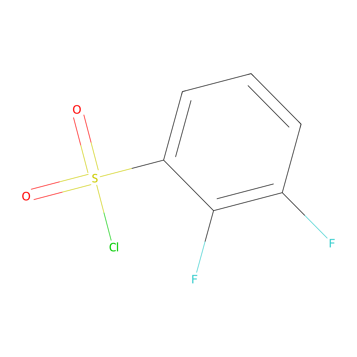 2,3-Difluorobenzene-1-sulfonyl chloride molecular structure, CAS 210532-24-4