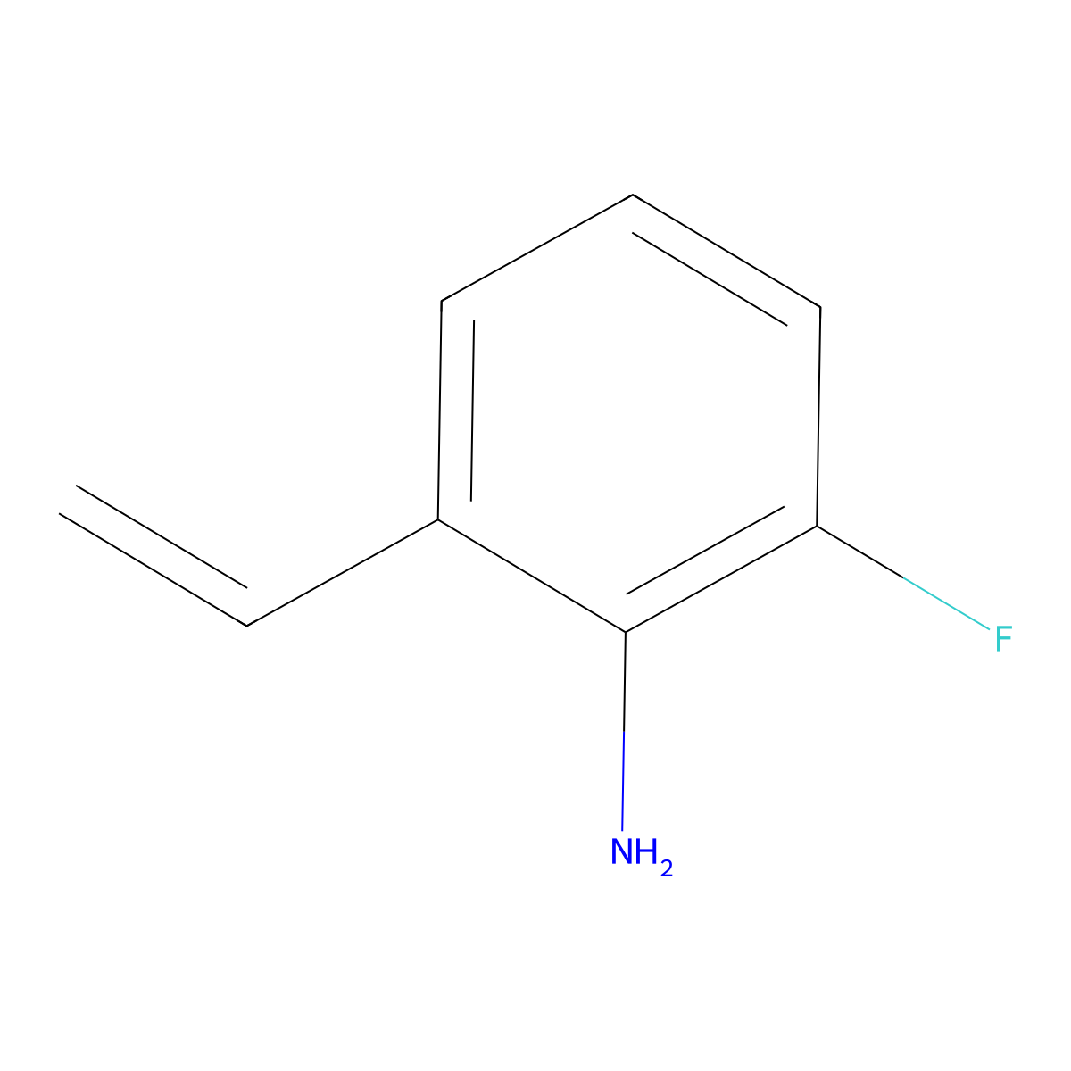 2-Ethenyl-6-fluoroaniline molecular structure, CAS 210536-44-0