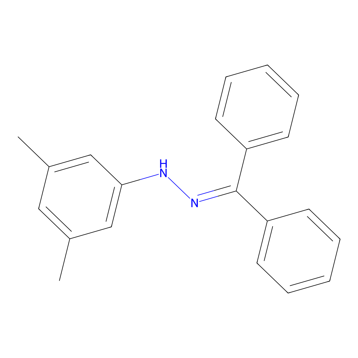 1-(3,5-Dimethylphenyl)-2-(diphenylmethylene)hydrazine molecular structure, CAS 210536-89-3
