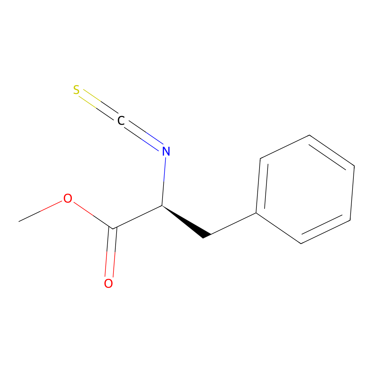 Methyl L-2-isothiocyanato-3-phenylpropionate molecular structure, CAS 21055-46-9
