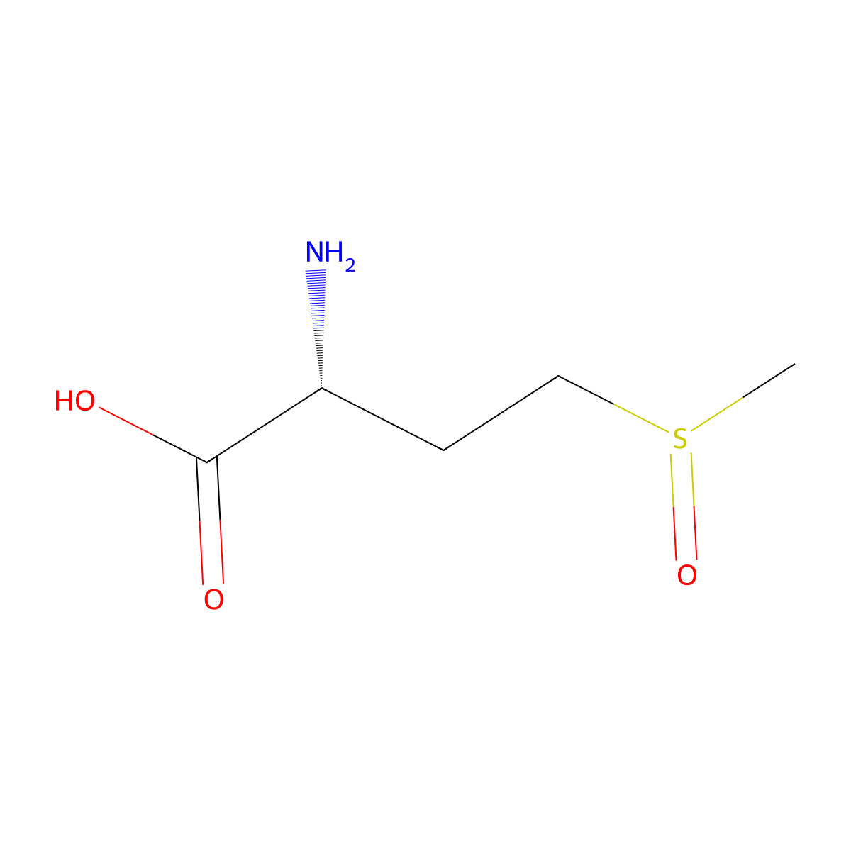 methionine sulfoxide, (2R)- molecular structure, CAS 21056-56-4