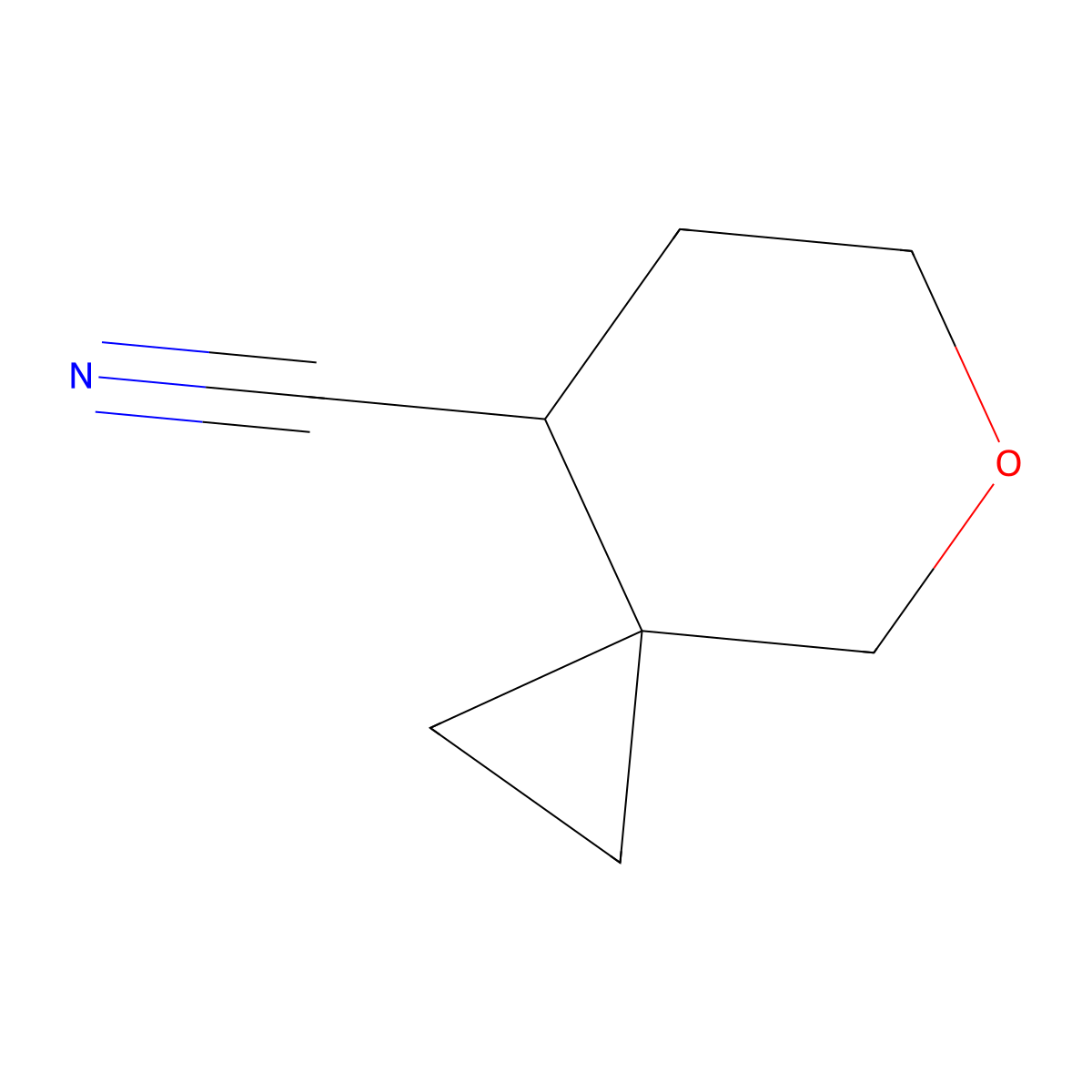 5-Oxaspiro[2.5]octane-8-carbonitrile molecular structure, CAS 2105625-02-1