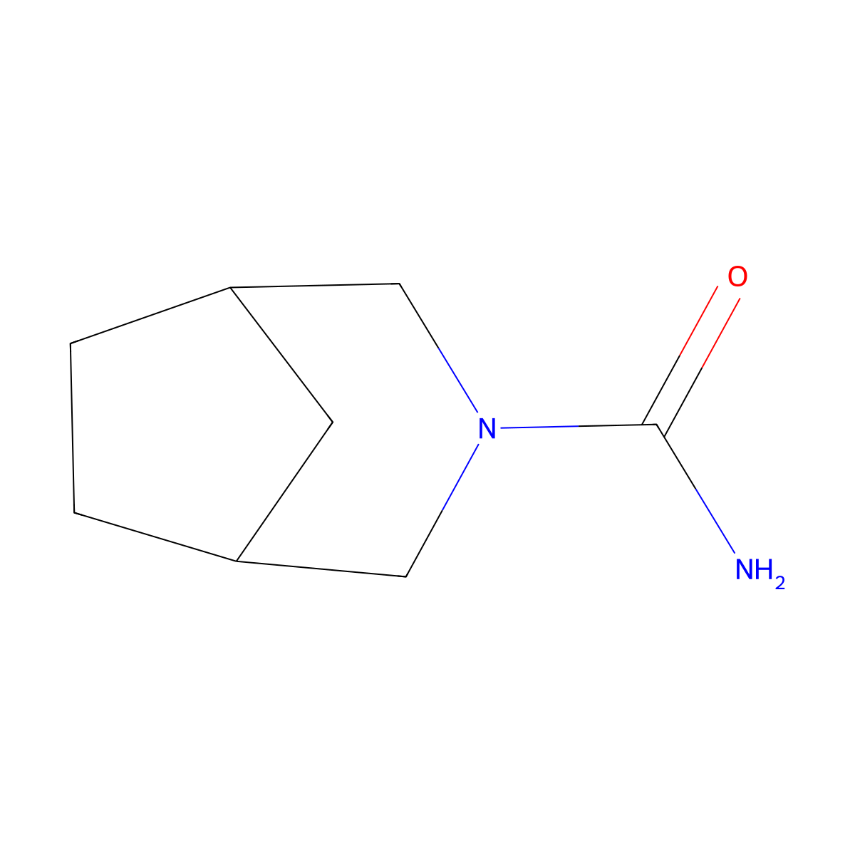 3-Azabicyclo[3.2.1]octane-3-carboxamide molecular structure, CAS 2105720-62-3
