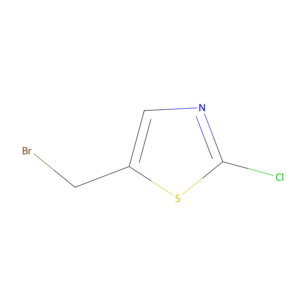 5-(Bromomethyl)-2-chlorothiazole molecular structure, CAS 210576-58-2