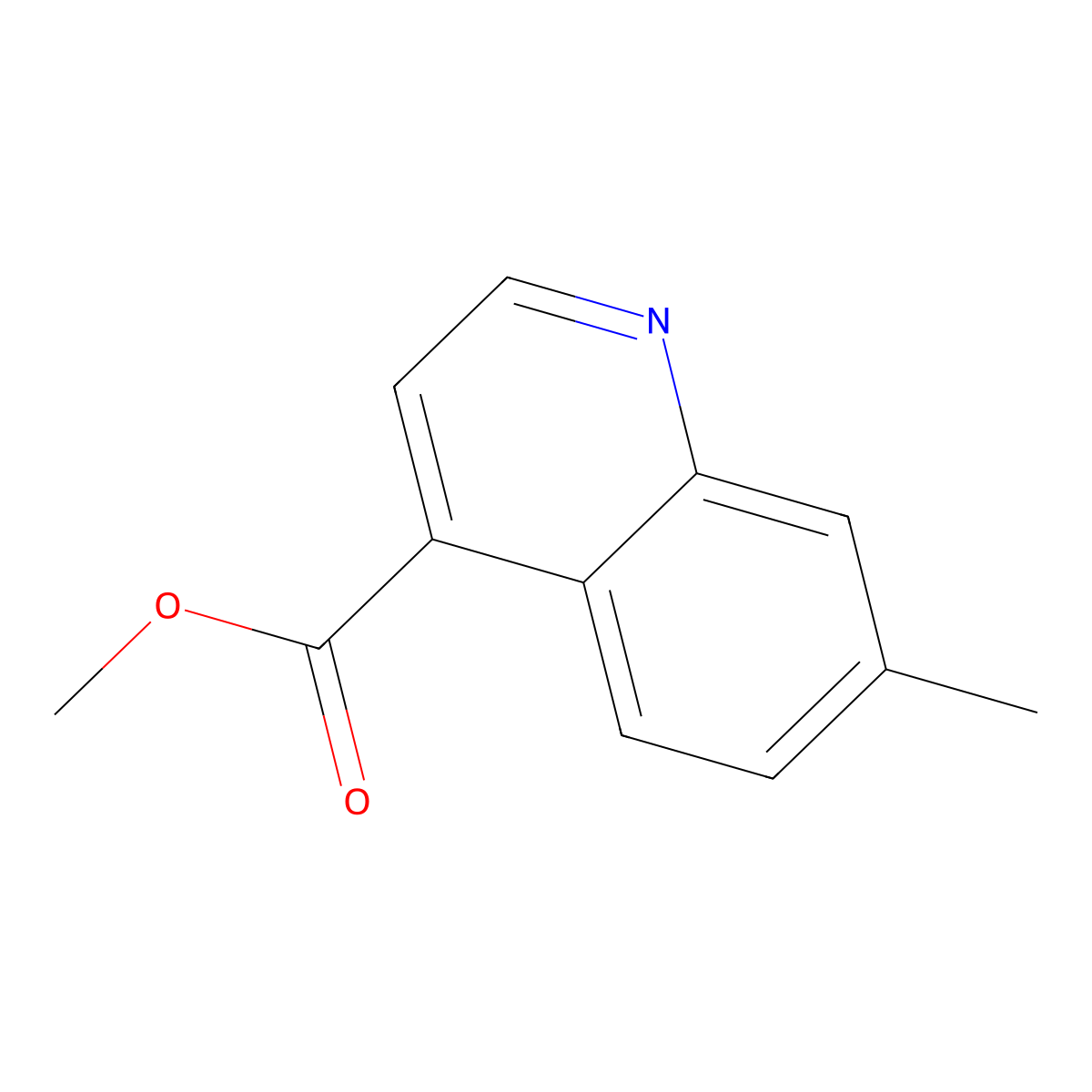 Methyl 7-methylquinoline-4-carboxylate molecular structure, CAS 2105812-20-0