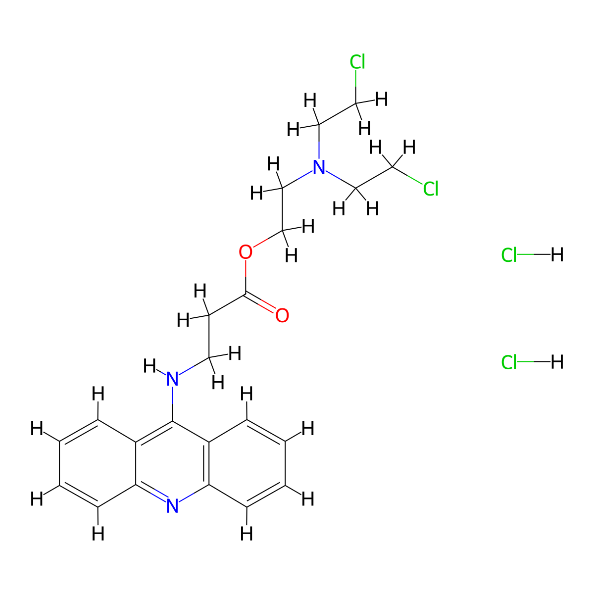 Amustaline Dihydrochloride molecular structure, CAS 210584-54-6