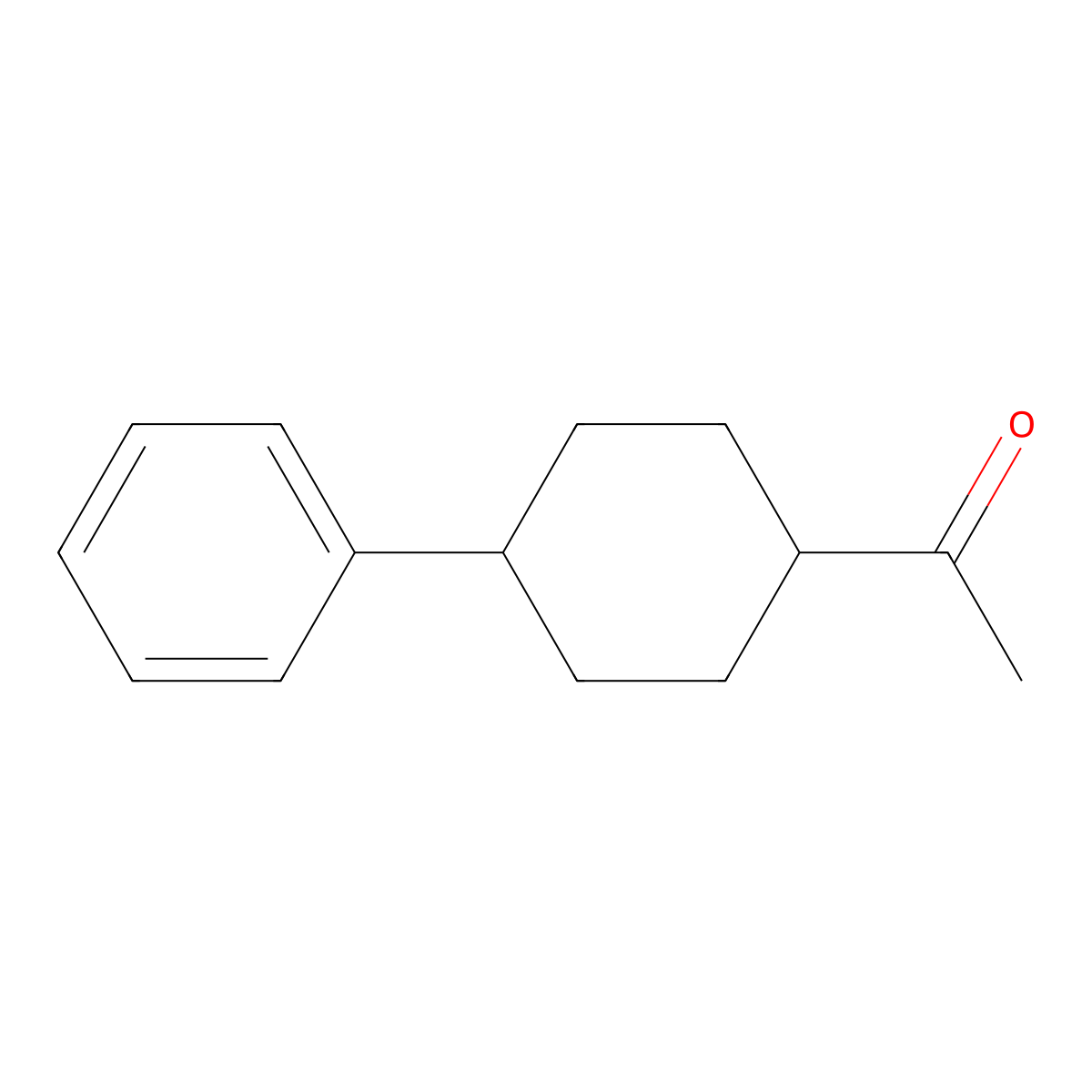1-(4-Phenylcyclohexyl)ethanone molecular structure, CAS 21060-30-0