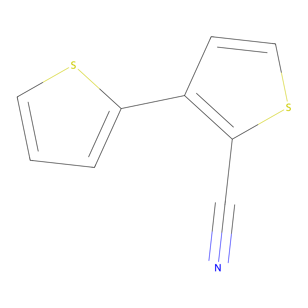 3-(Thiophen-2-yl)thiophene-2-carbonitrile molecular structure, CAS 2106131-83-1